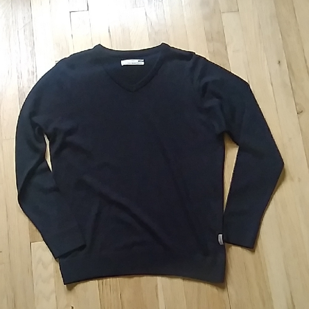 Flying Machine Charcoal V-Neck Sweater